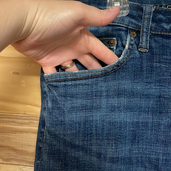 American Eagle Outfitters size 34x36 Slim Straight Medium Wash Stretch Jeans - Picture 3 of 15